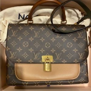 Louis Vuitton Marignan Handbag Monogram Canvas with Leather